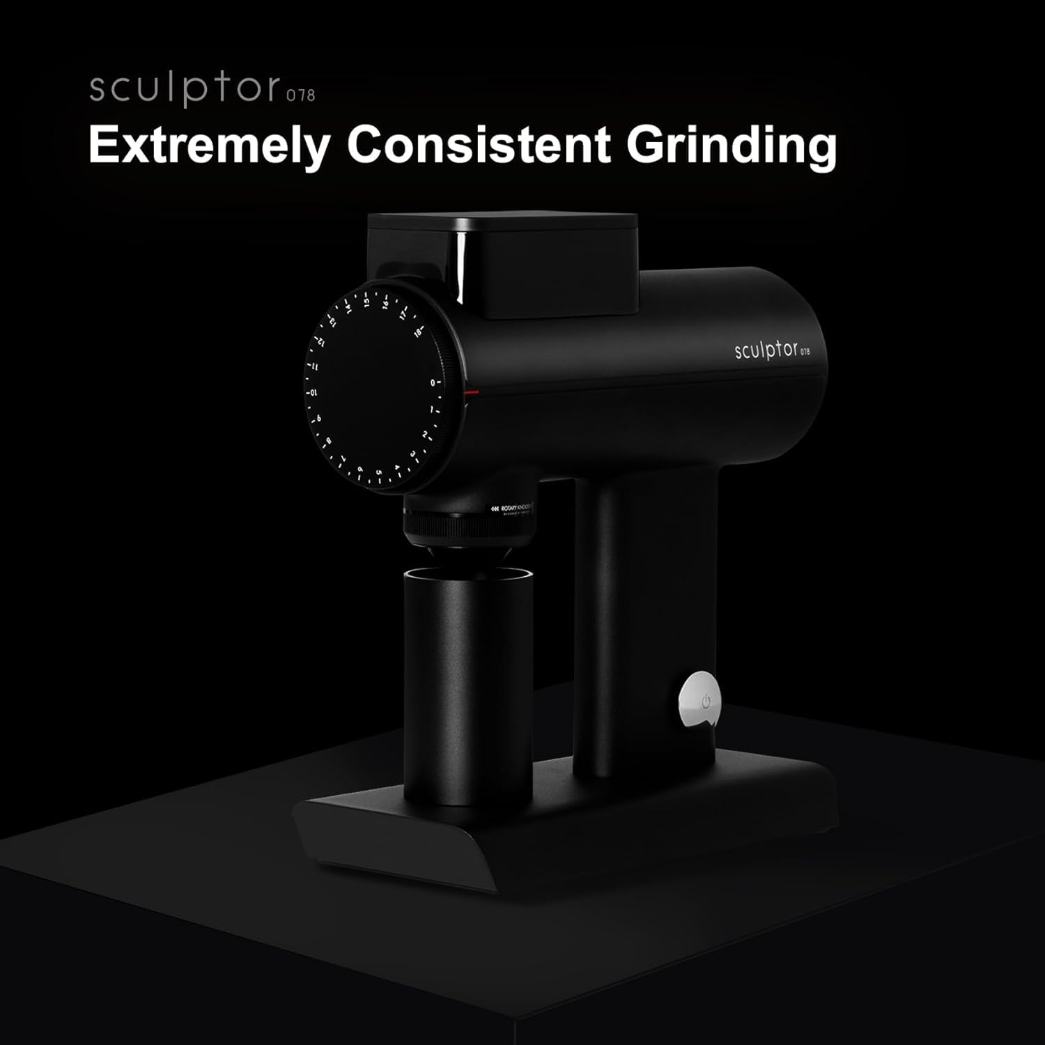 TIMEMORE Flat Burr Electric Coffee Grinder, Stepless Precision Grind Adjustment, Professional Espresso Grinder for Espresso, Pour-Over and French Press (Black, TIMEMORE Sculptor 078)