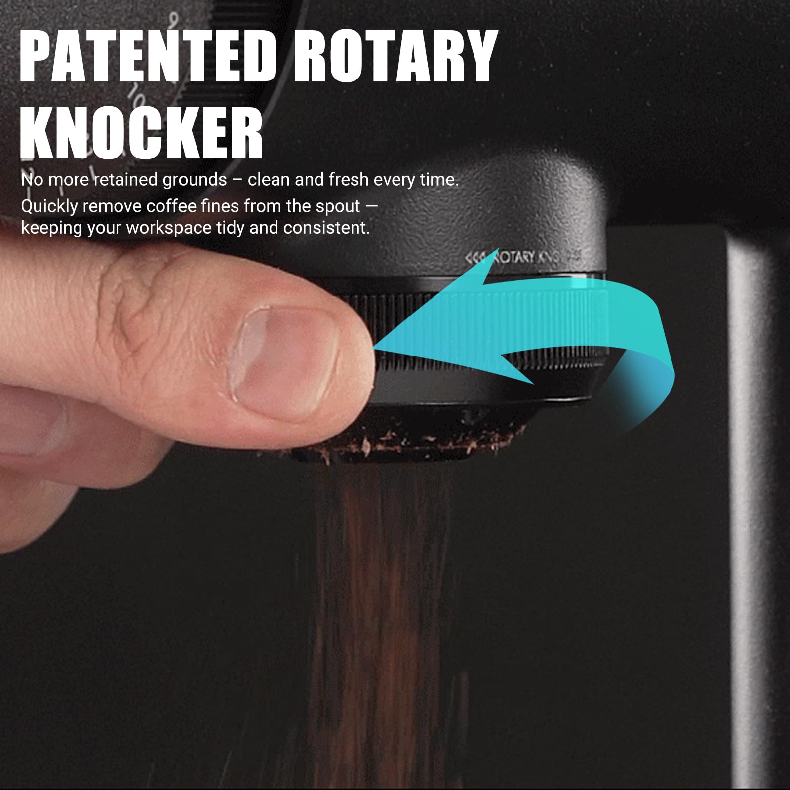 TIMEMORE Flat Burr Electric Coffee Grinder, Stepless Precision Grind Adjustment, Professional Espresso Grinder for Espresso, Pour-Over and French Press (Black, Sculptor 064)