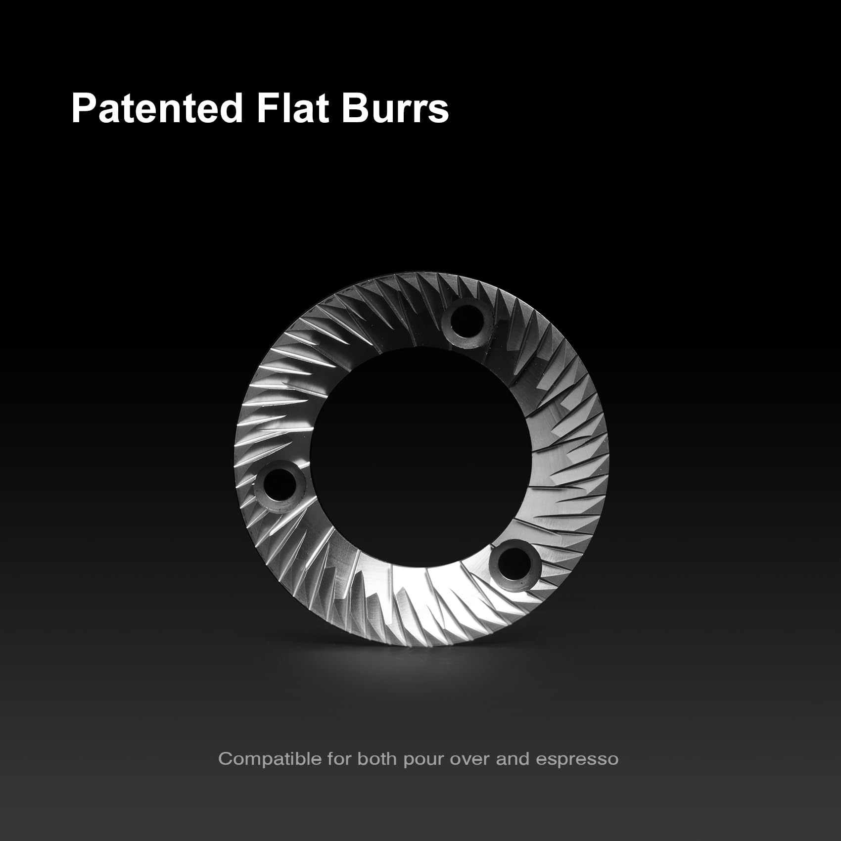 TIMEMORE Flat Burr Electric Coffee Grinder, Stepless Precision Grind Adjustment, Professional Espresso Grinder for Espresso, Pour-Over and French Press (Black, TIMEMORE Sculptor 064S)