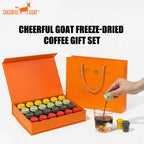 Cheerful Goat  24Pcs Coffee Gift Box  Freeze Dried Arabica Instant Coffee Portable Travel Set