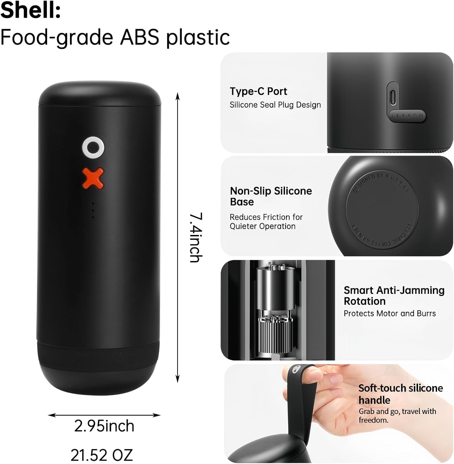 Nuttii OX Portable Coffee Grinder